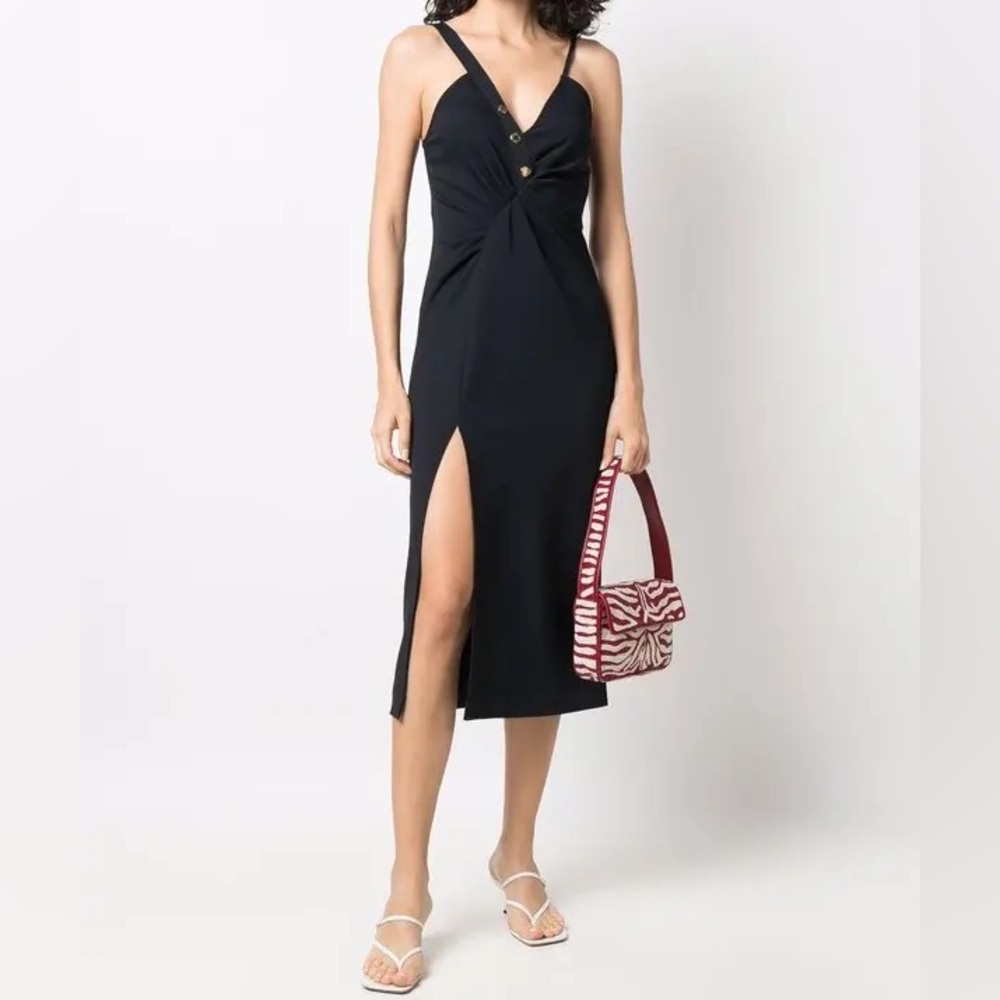 Sandro Esmee Gathered Dress 34 USA 0